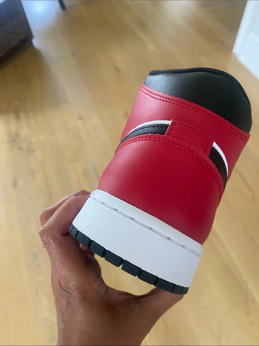 Jordan leather laces silhouette